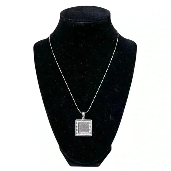 Brighton Picture Frame Rhinestone Locket Pendant Necklace NWT - Picture 4 of 12